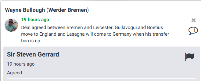 Leicester Sign Guilavogui and Boetius, Lasagna To&nbsp;Bremen